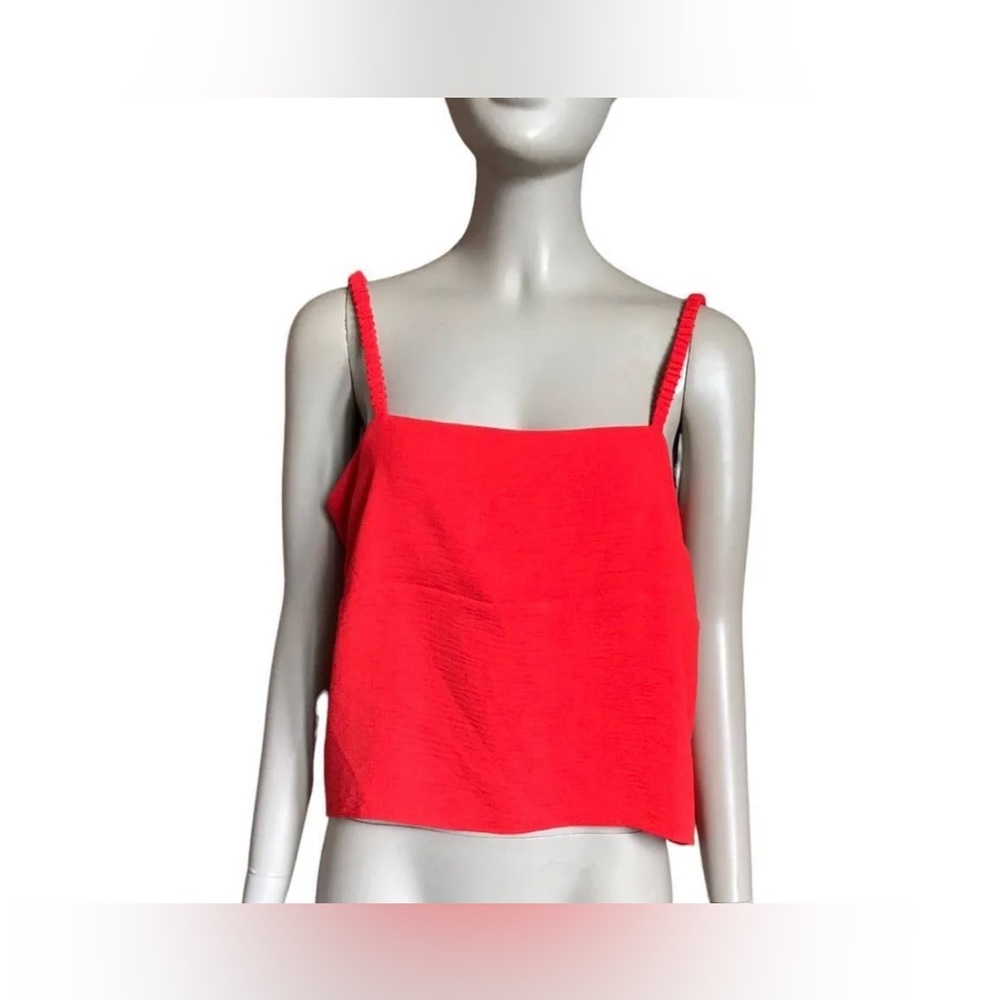 Gianni Bini red open back tank top.